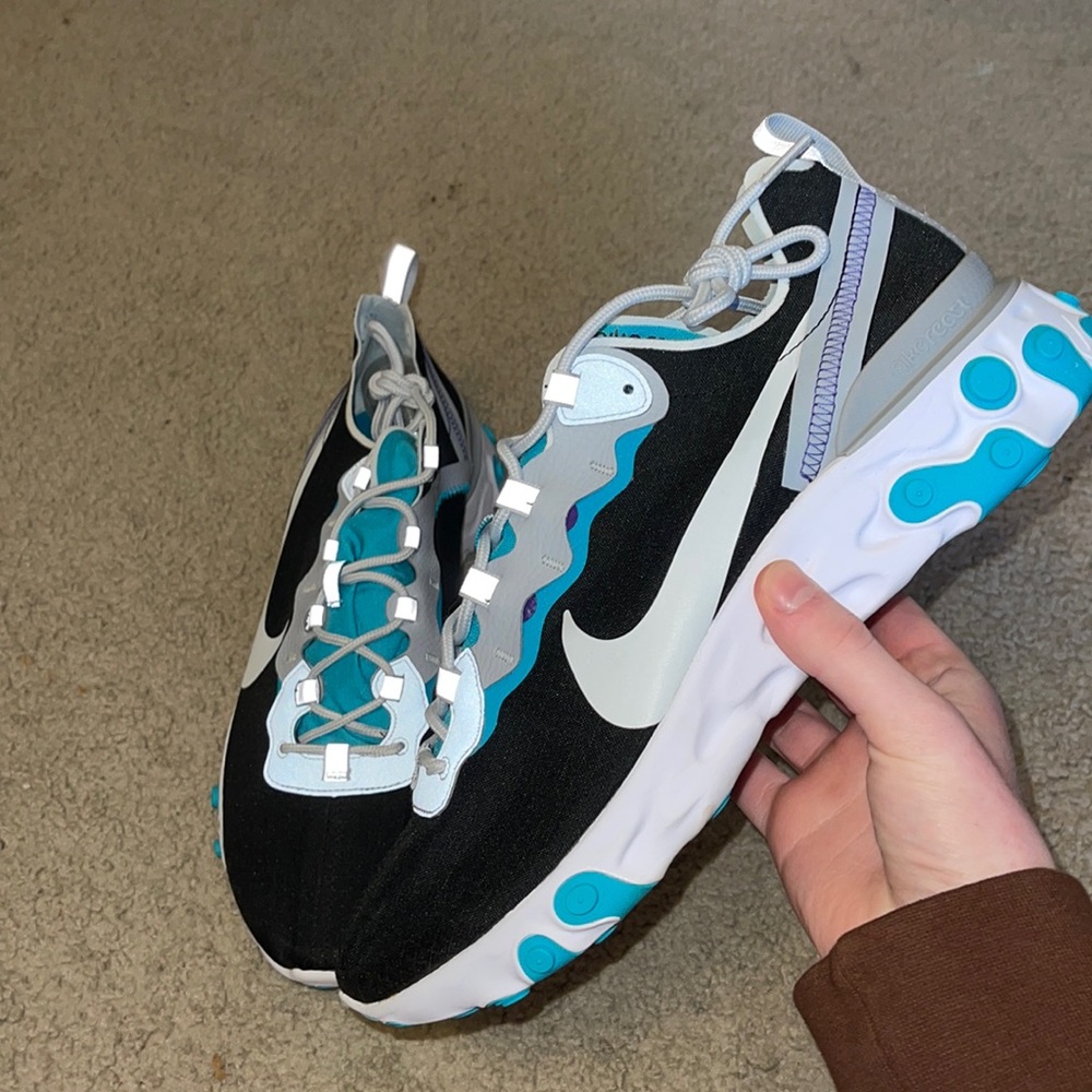 Nike React Element 55 Black & Teal